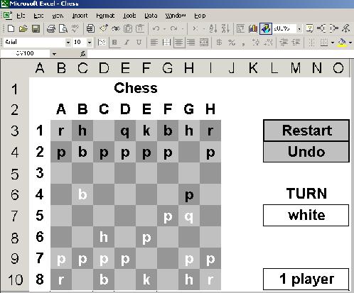 How to make a chessboard in Excel